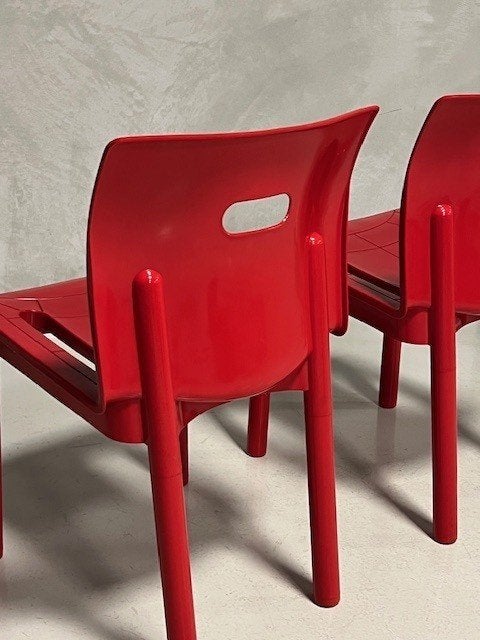 Kartell 4870 stoelen 3x Anna Castelli Ferrieri prijs p/stuk, Kunststof, Gebruikt, Drie, .