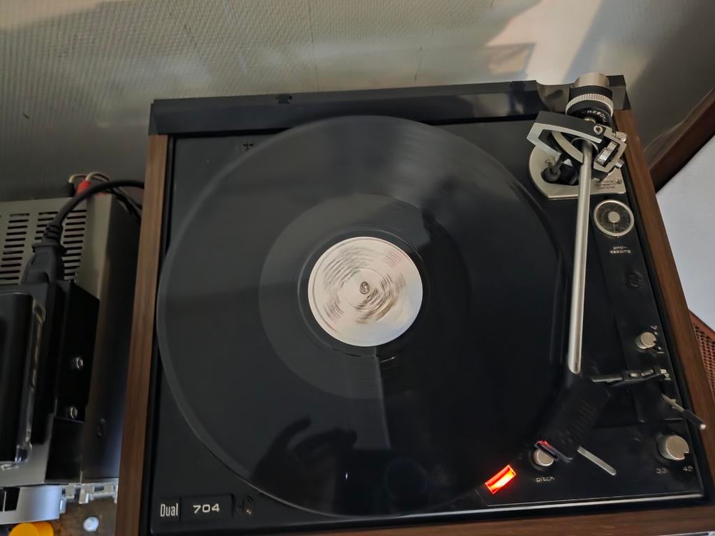 Dual 704 Direct Drive Platenspeler - Vintage Hifi, Gebruikt, Pitch-regelaar, Ophalen of Verzenden, Platenspeler