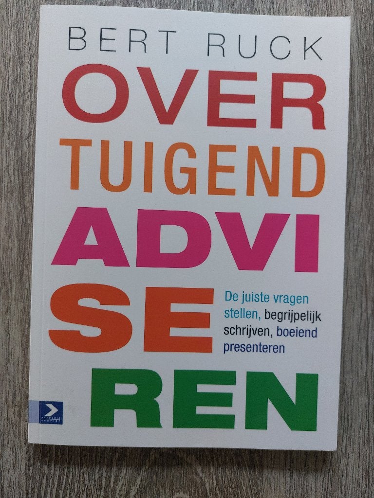 Overtuigend adviseren Bert Ruck ISBN 9789052617060, Zo goed als nieuw, Gamma, Bert Ruck, HBO