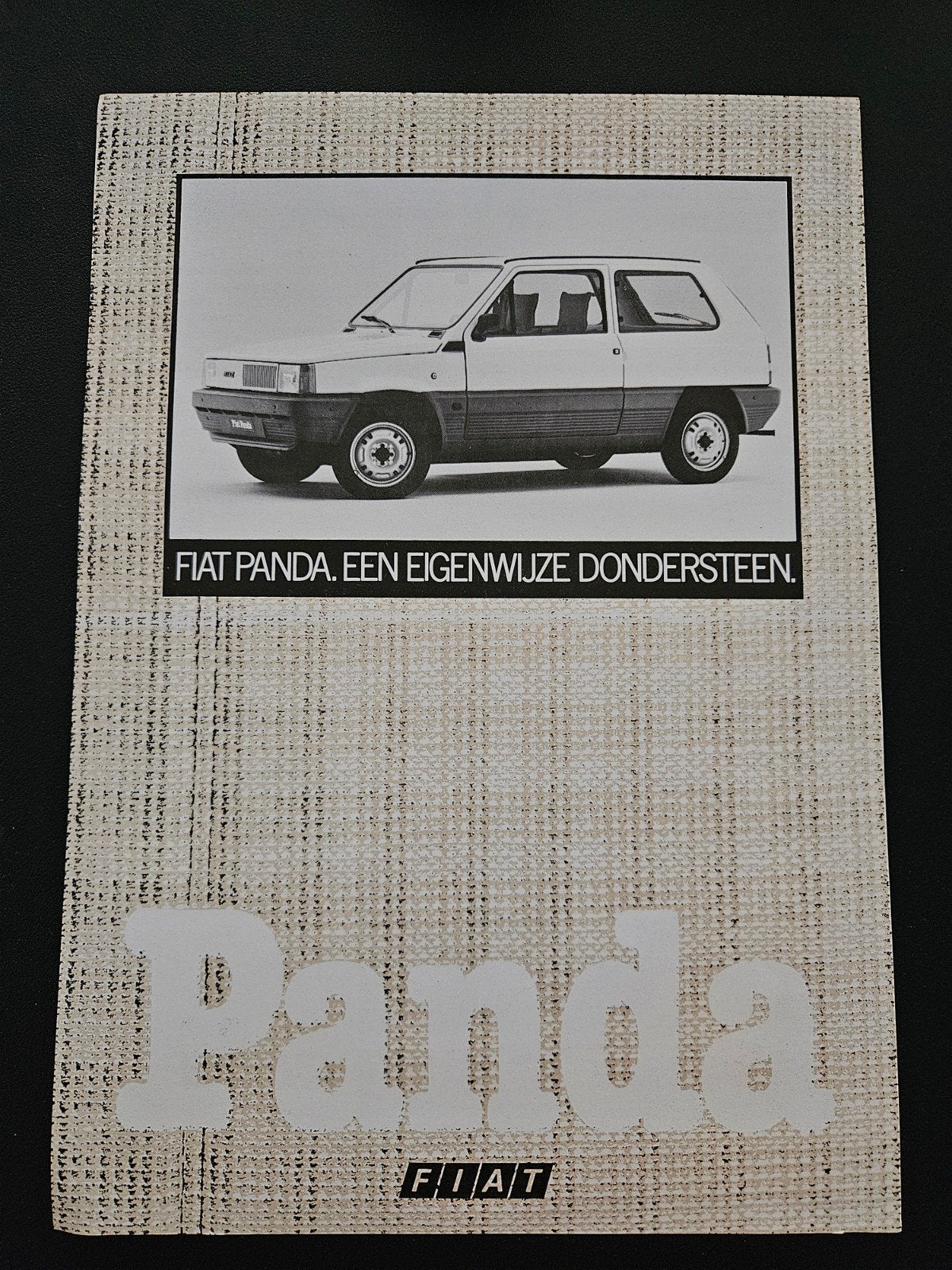 Leaflet Fiat Panda, Ophalen of Verzenden, Zo goed als nieuw, Overige merken