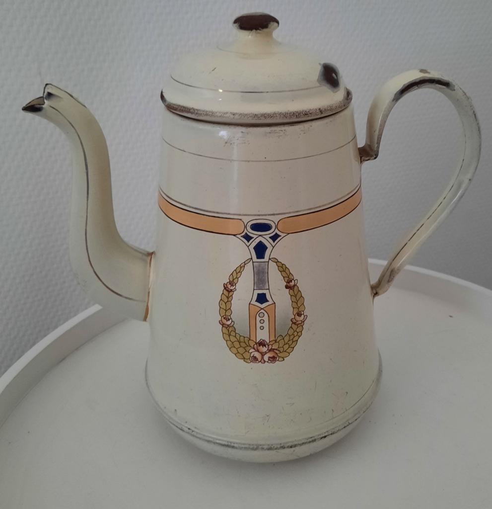 Mooieemaille theepot, Antiek en Kunst, Ophalen of Verzenden