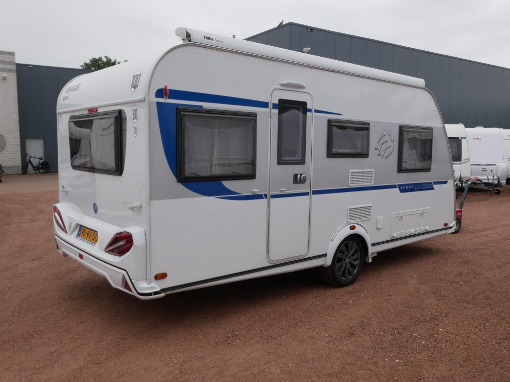 Knaus Sport Silver Selection 460 EU Mover, luifel, fietsenre, Bedrijf, Treinzit, Schokbreker, 4 tot 5 meter