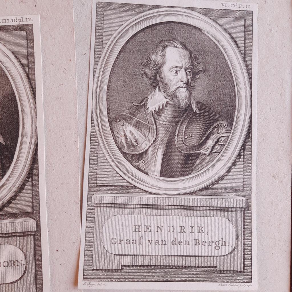 Vier Antieke Gravures Vooraanstaande Hollanders, Antiek en Kunst, Verzenden