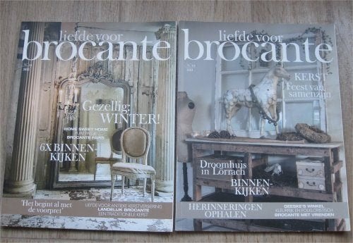Kerst - Liefde voor Brocante - 2 Kerst magazines, Diversen, Ophalen of Verzenden