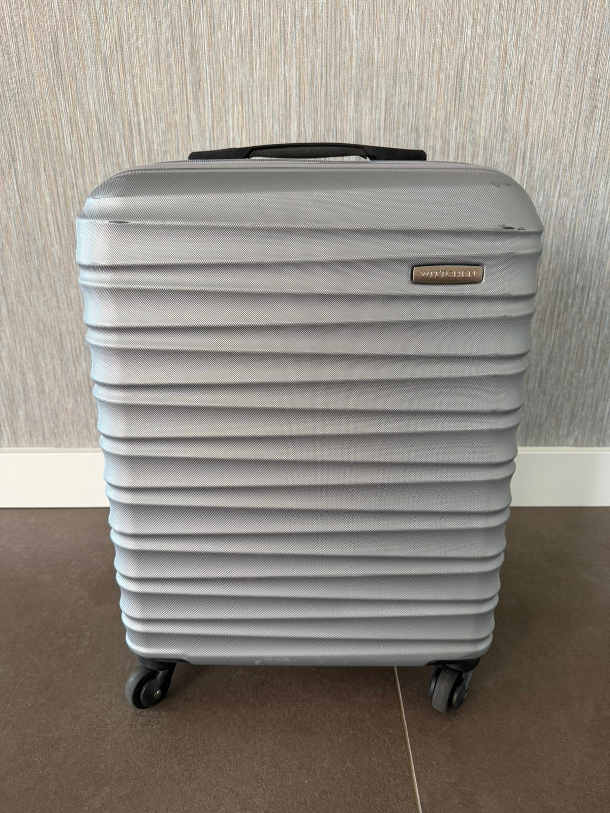 Wittchen Groove Line Trolley Grijs Cabineformaat cabinsize, Wieltjes, Gebruikt, 50 tot 60 cm, Hard kunststof