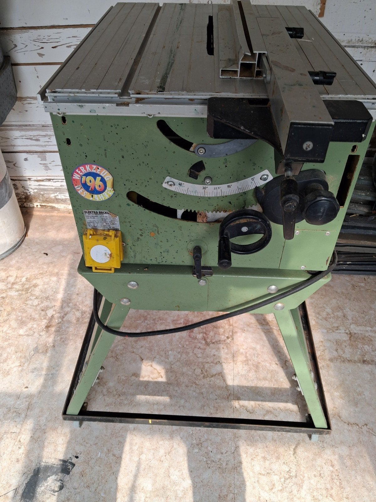 Elektra Beckum PK 200 Zaagtafel - Robuust en Betrouwbaar, Ophalen, Elektra Beckum, Gebruikt, Cirkelzaag