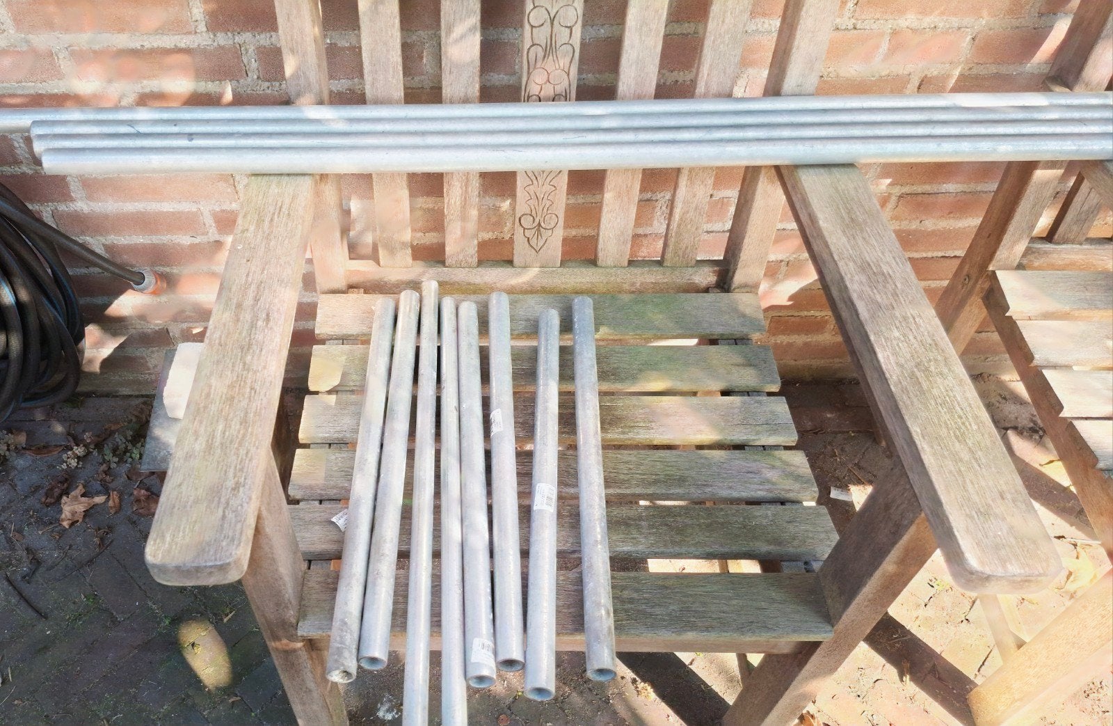 Steigerbuizen 2000mm en 500mm doorsn. 27 mm & koppelstukken, Ophalen, Nieuw