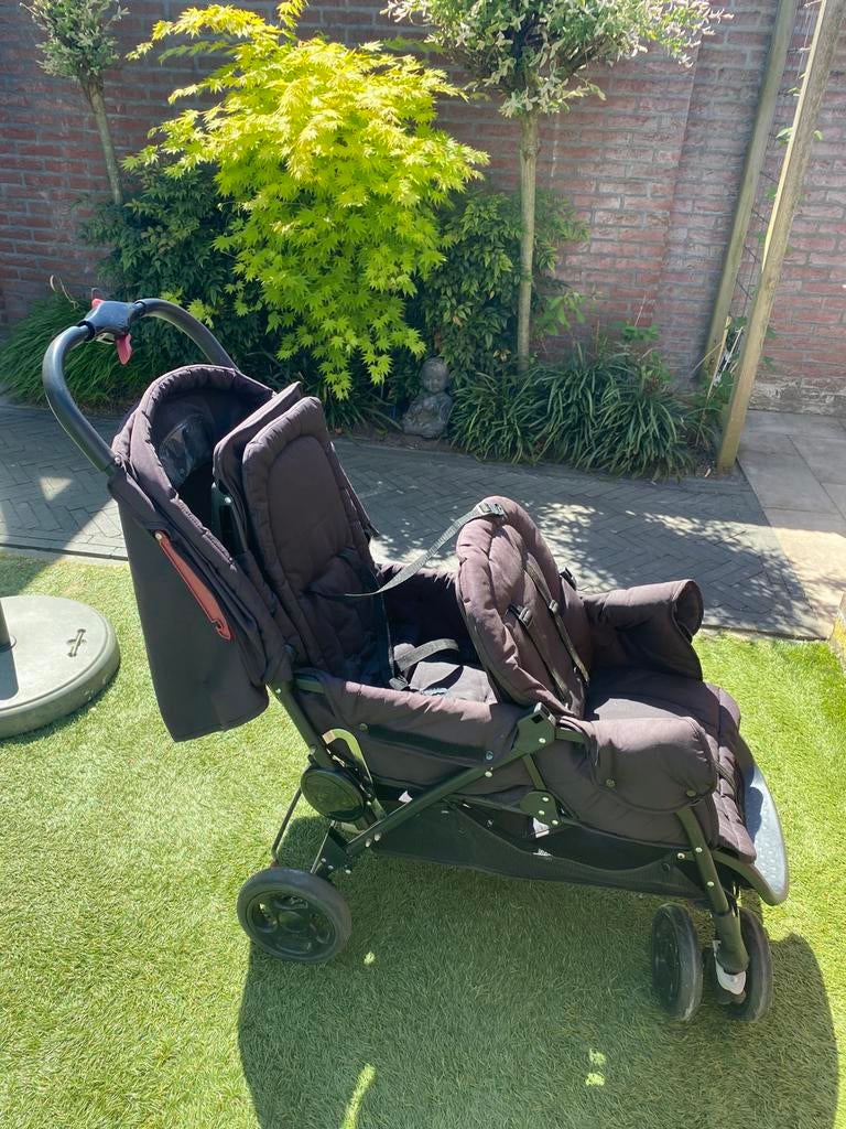Duo kinderwagen  safety 1ste duodeal (black), Ophalen, Zo goed als nieuw