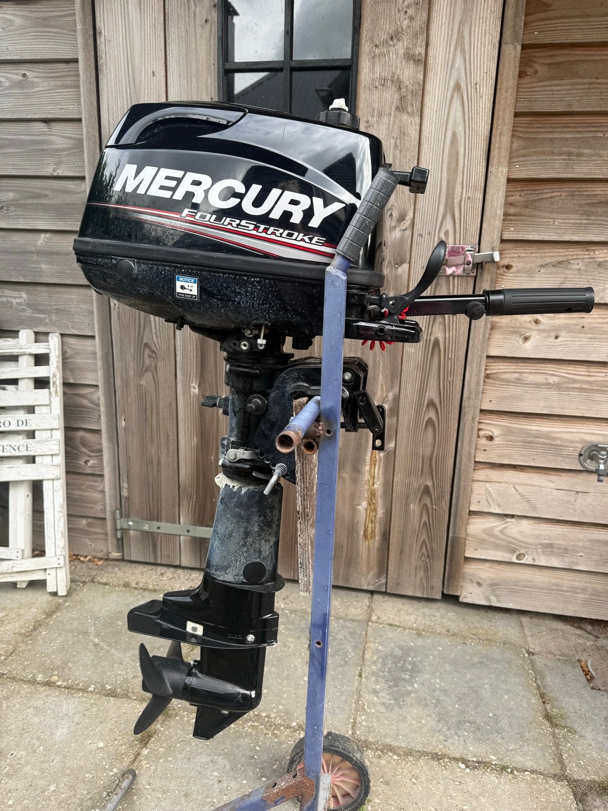 Rubberboot Suzuki met Mercury 5pk buitenboordmotor + trailer, Watersport en Boten, Ophalen, Overige merken, Gebruikt, Inclusief motor