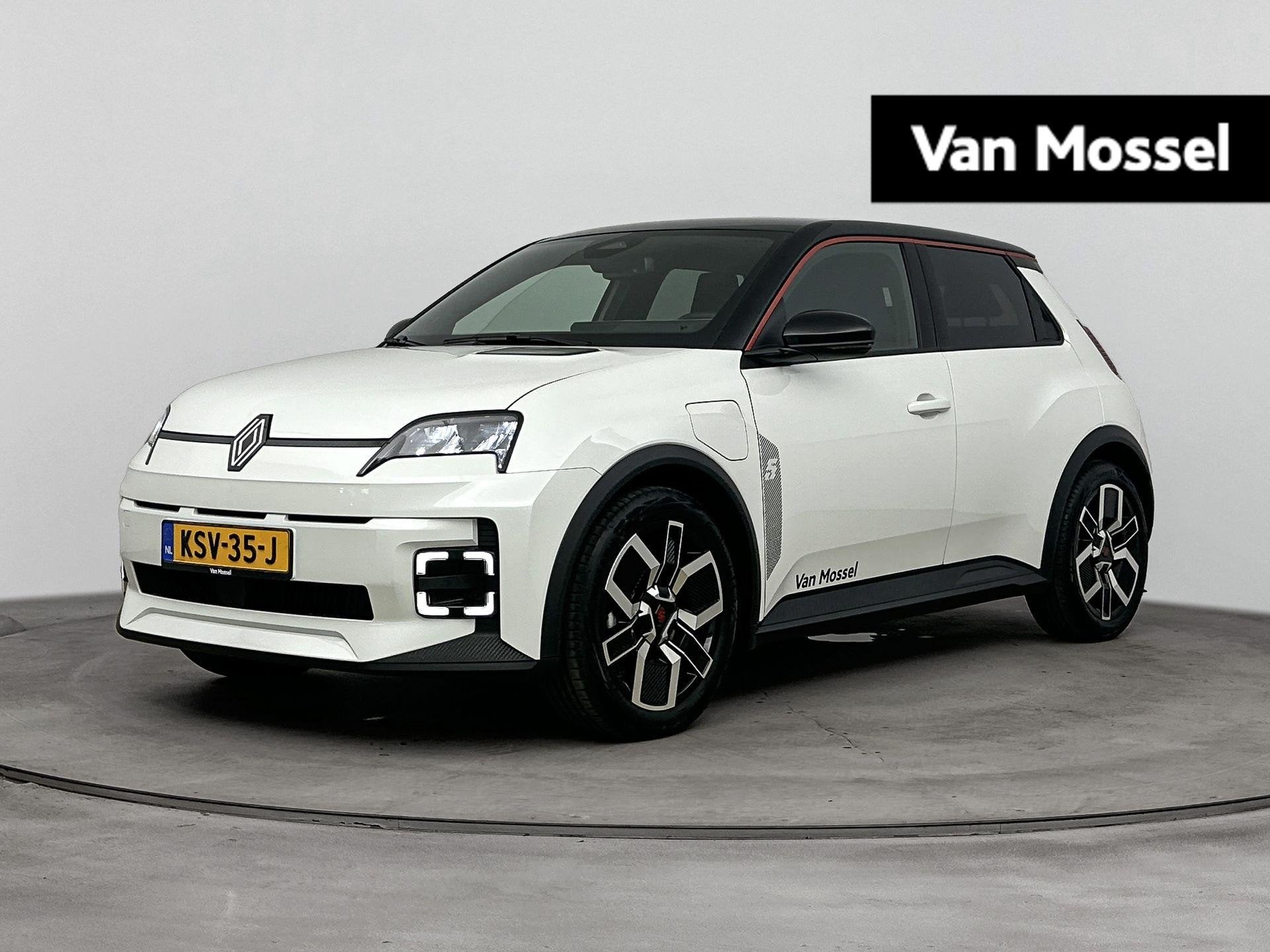 Renault 5 comfort range techno 150Pk 52 kWh | Navigatie | Cl, Auto's, Dealer onderhouden, Stof, Wit, Origineel Nederlands