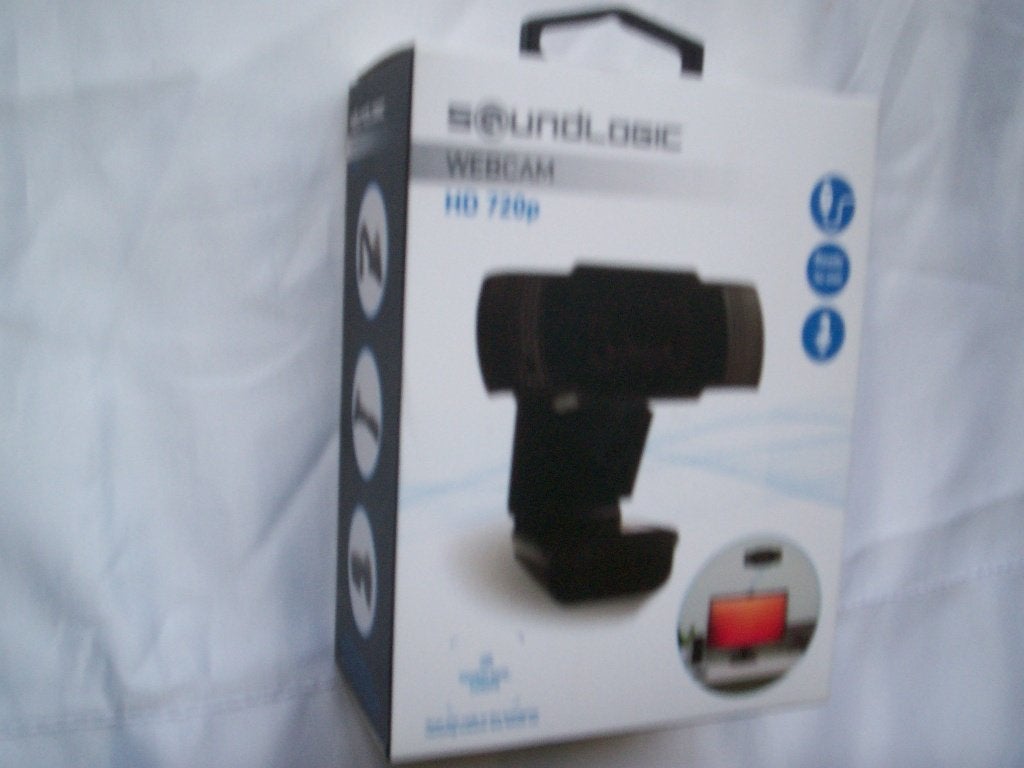 1x WEBCAM Soundlogic HD720p zwart item 80209 compl. Garantie, Computers en Software, Ophalen, Gebruikt