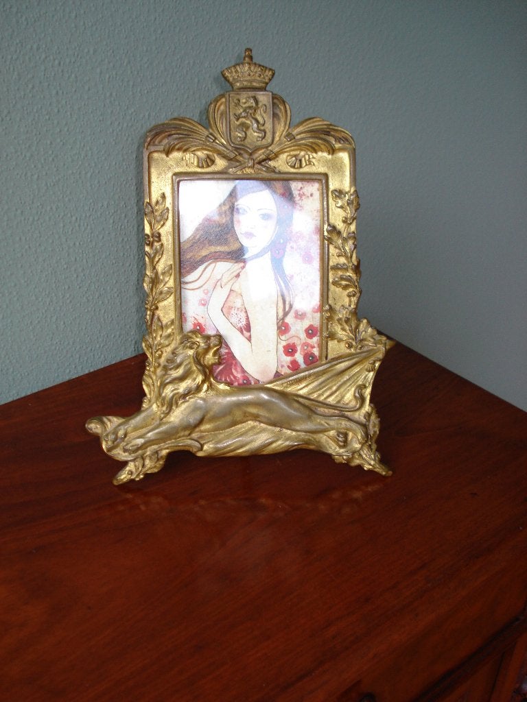 Foto lijst brons, Overige materialen, Gebruikt, Ophalen of Verzenden, Goud