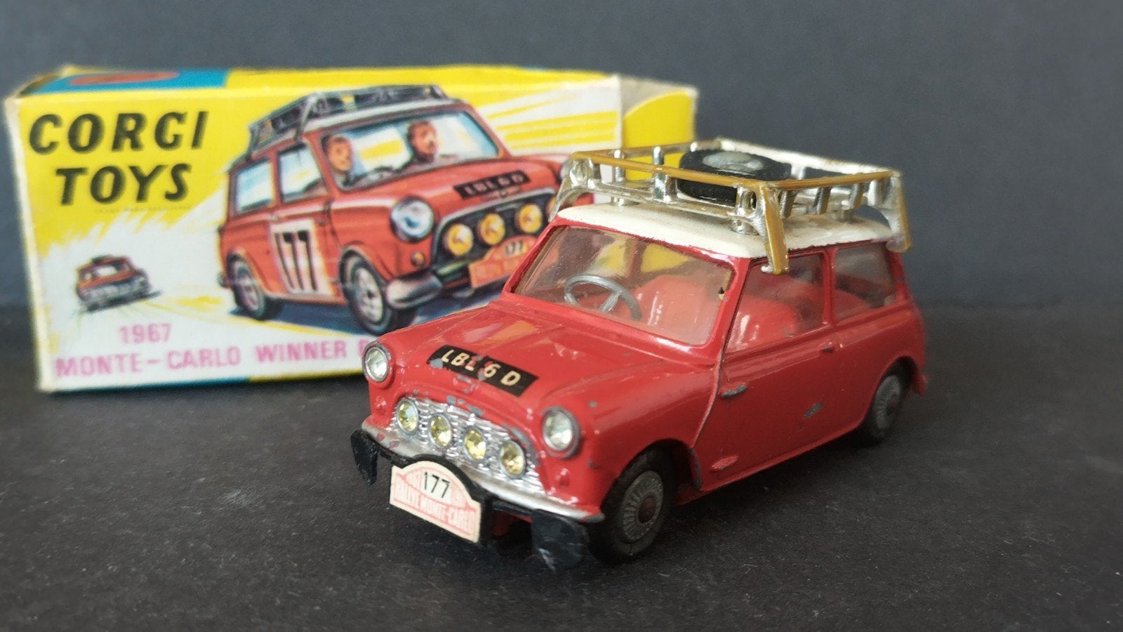 Mini Cooper Monte Carlo 1:43 Corgi Toys Pol, Hobby en Vrije tijd, Modelauto's | 1:43, Corgi, Auto, Zo goed als nieuw, Corgi