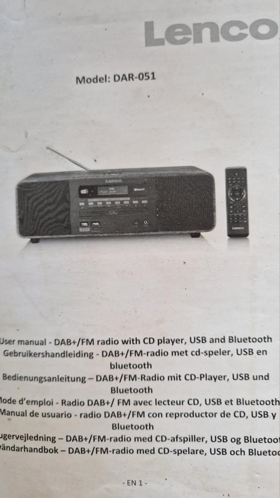 DABT radio met cd speler, Ophalen of Verzenden, Overige merken