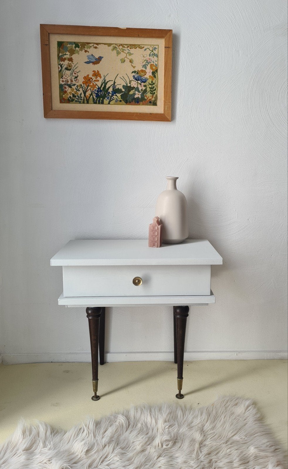 vintage kastje nachtkastje halkastje, Ophalen, 55 tot 70 cm, Zo goed als nieuw, 45 tot 65 cm