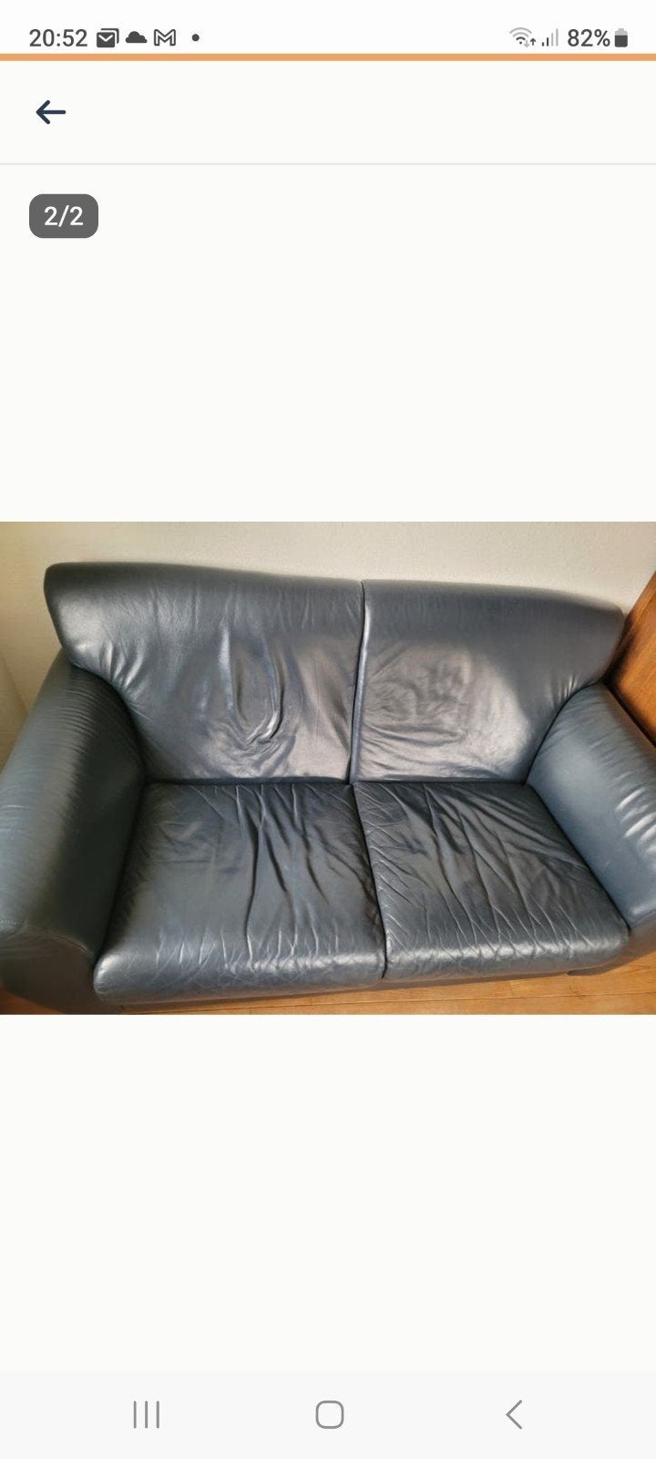 2 zits bank montel, Ophalen of Verzenden, 75 tot 100 cm, Leer