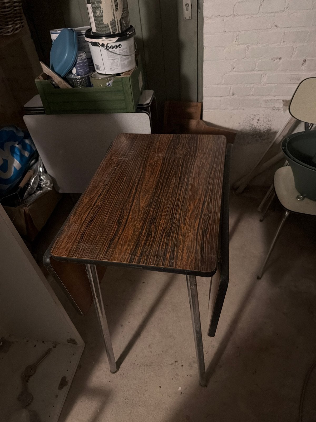 Vintage inklapbare tafel - handig en ruimtebesparend, Huis en Inrichting, Tafels | Eettafels, Ophalen, Gebruikt, 100 tot 150 cm