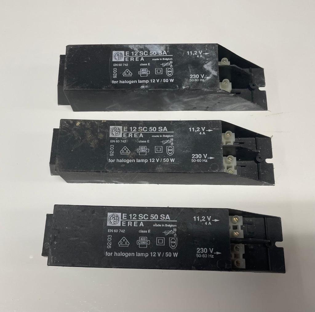 EREA E 12 SC 50 SA transformator voor 12V halogeenlampen, Hobby en Vrije tijd, Elektronica-componenten, Ophalen, Gebruikt