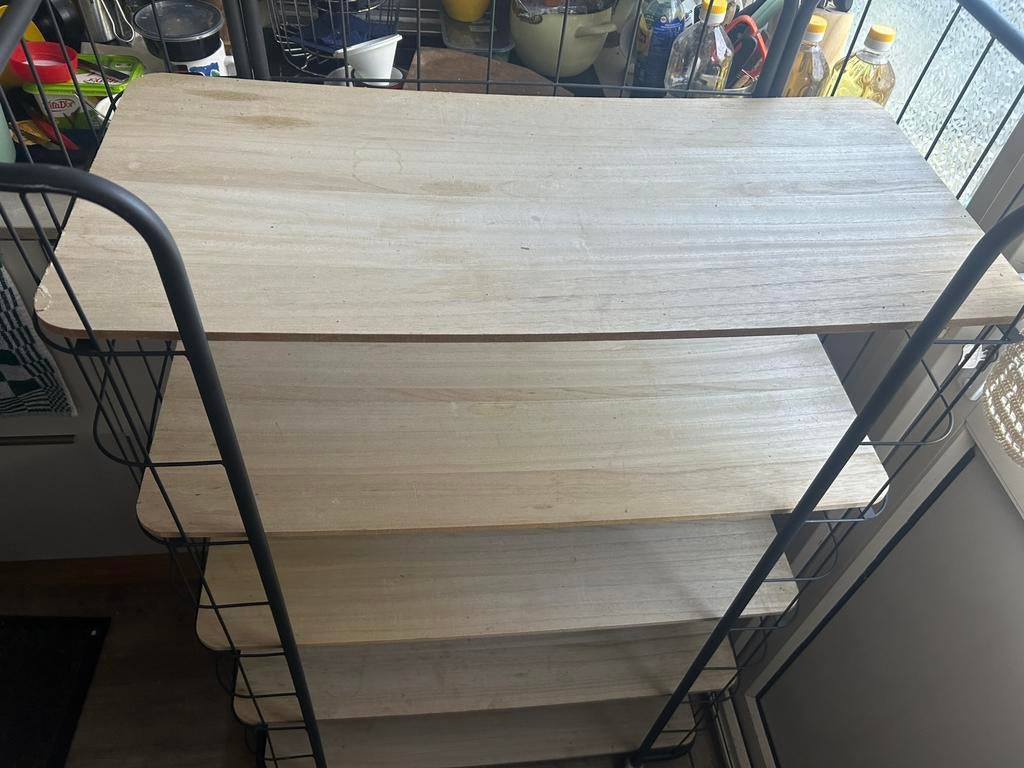 Bakkerskast Bakkerswagen met 5 planken, Ophalen of Verzenden, Zo goed als nieuw