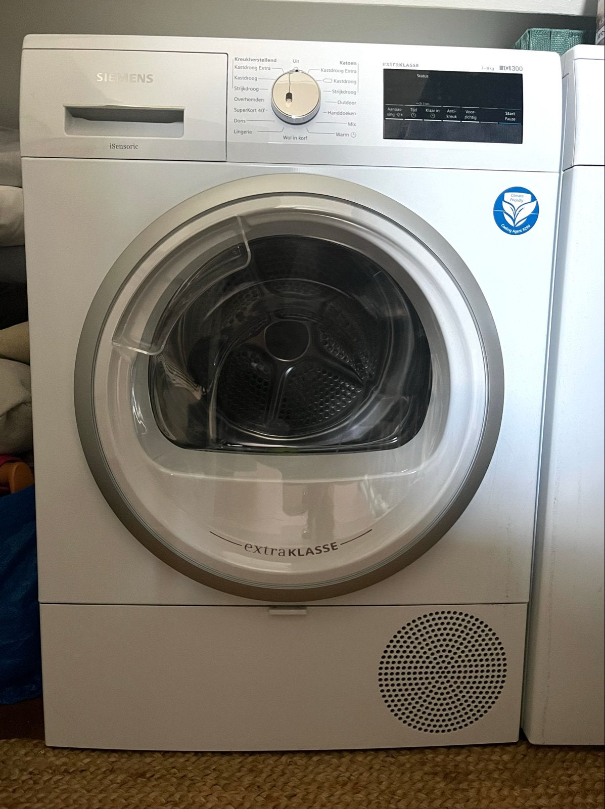 Siemens iSensoric WT45RV90NL/02 Warmtepompdroger, Witgoed en Apparatuur, Wasdrogers, Ophalen, 6 tot 8 kg, Zo goed als nieuw, 85 tot 90 cm