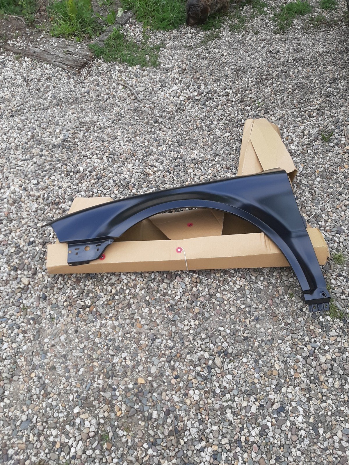 Nieuwe imitatie voorschermen voor VW Passat, Ophalen