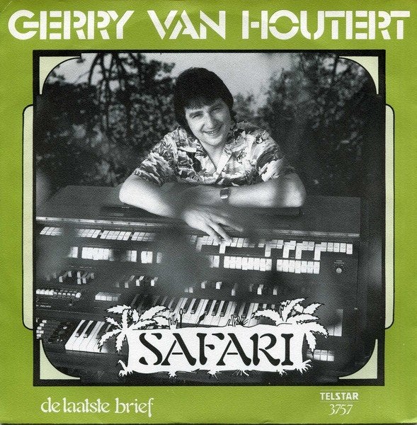 Telstar Single (1982) Gerry van Houtert - Safari., Gebruikt, Fotohoes, 7 inch, Ophalen of Verzenden