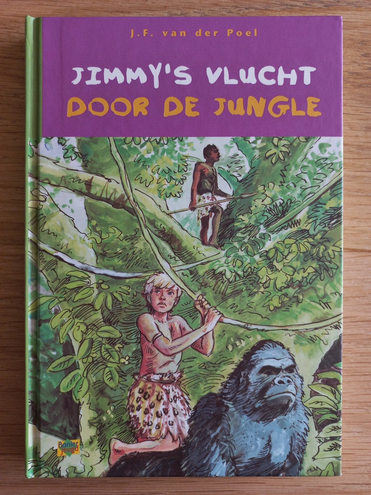 Jimmy's vlucht door de jungle, J.F vd Poel spannend chr IZGS, Ophalen of Verzenden, Gelezen