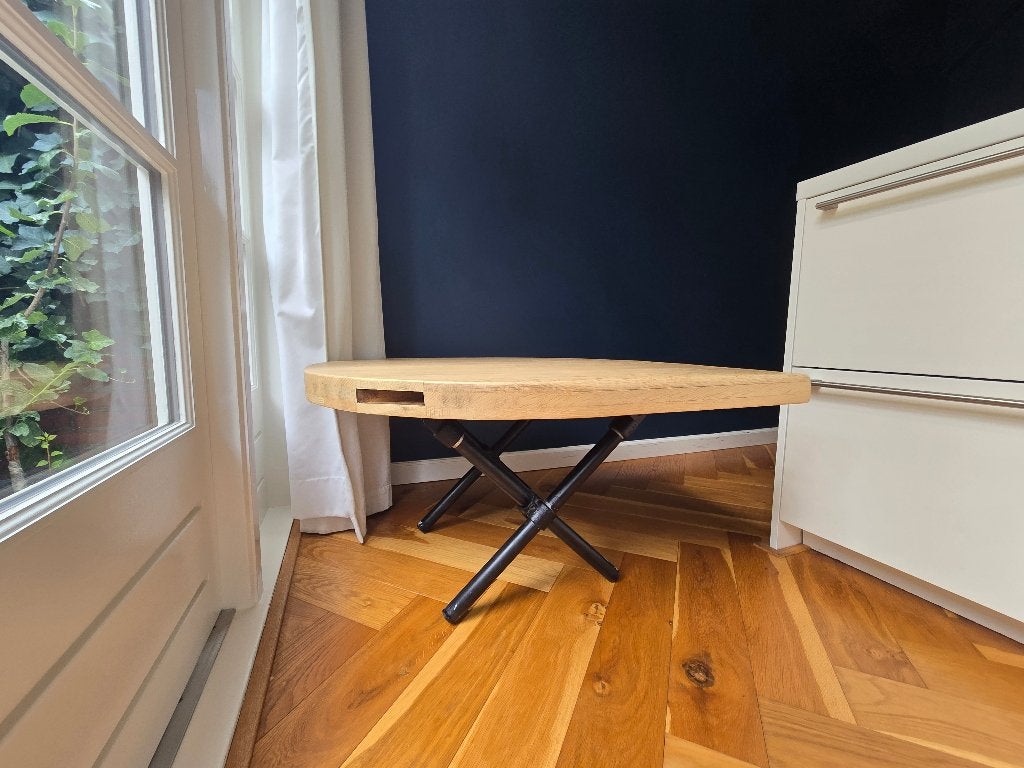Salontafel, Ophalen, 50 tot 100 cm, Eikenhout, 50 tot 100 cm