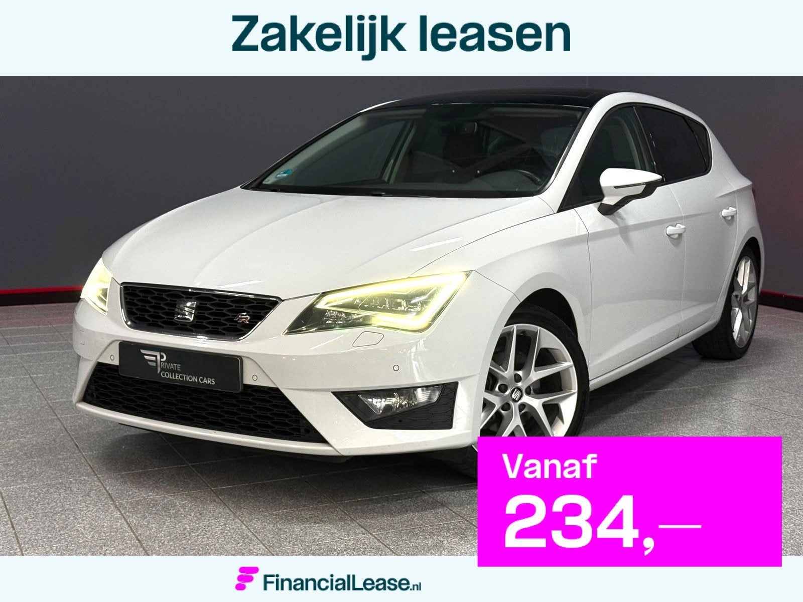 SEAT Leon 1.4 TSI FR Dynamic Panoramadak Trekhaak camera, Voorwielaandrijving, Stof, Gebruikt, 4 cilinders