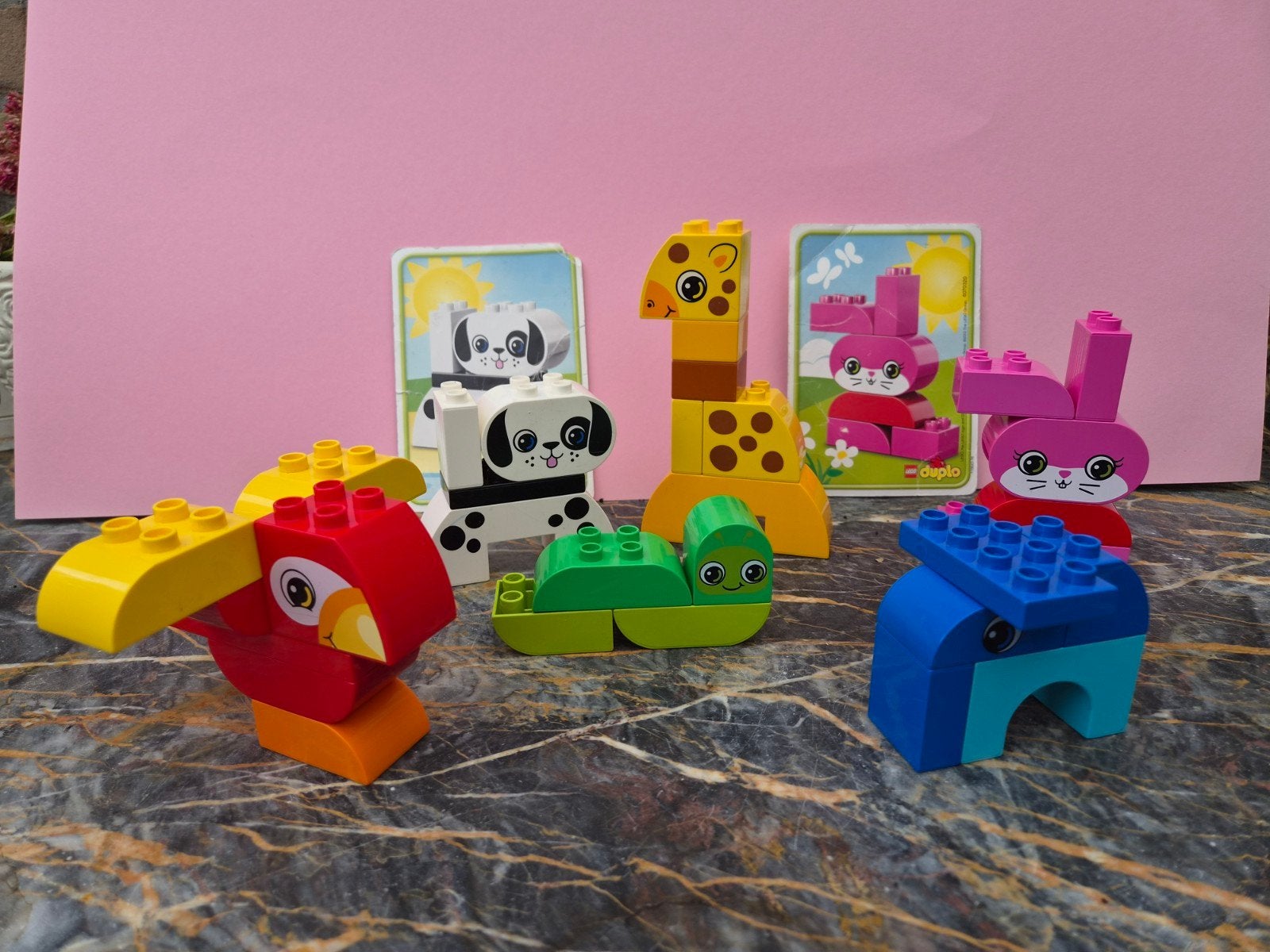 LEGO Duplo creatieve dieren (Set 10573 + 10852), Gebruikt, Ophalen of Verzenden, Compleet, Duplo