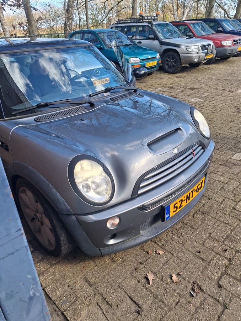 Mini S r53 dark silver motorkap. Deur. Spatbord , bumper, Auto-onderdelen, Ophalen, Mini, Motorkap