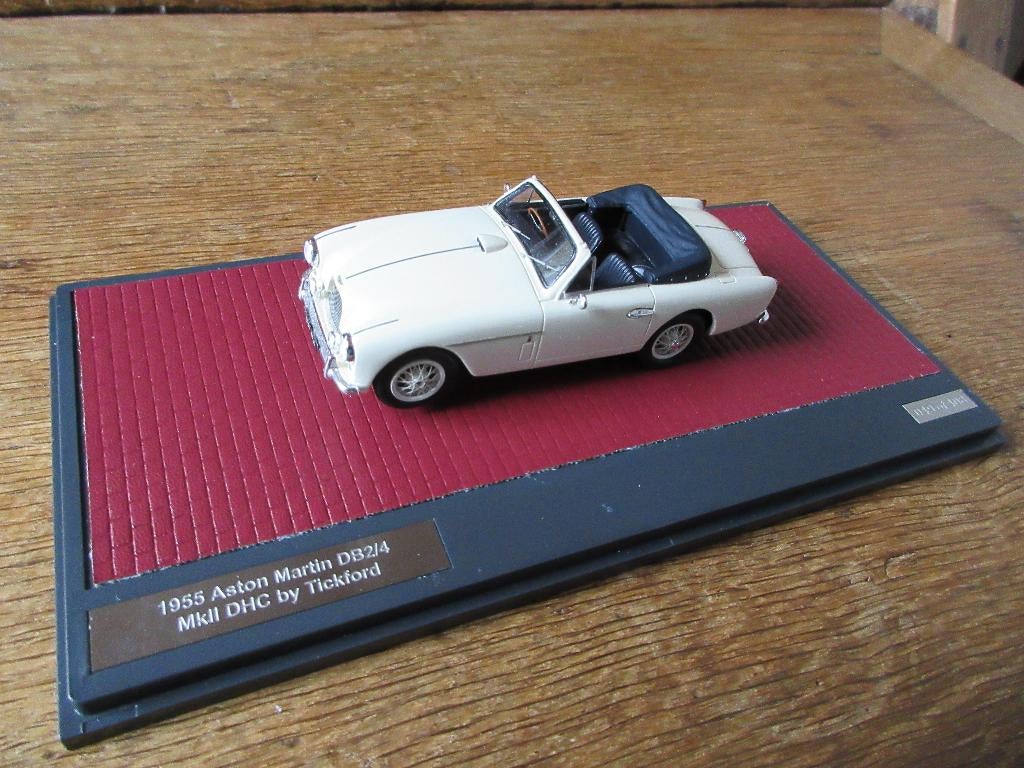 ASTON MARTIN DB2/4 MkII by Tickford cabrio 1955, wit, Matrix, Ophalen of Verzenden, Zo goed als nieuw, Auto, Overige merken