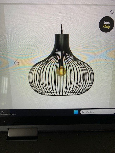 Hanglamp, Ophalen of Verzenden, Gebruikt, Metaal