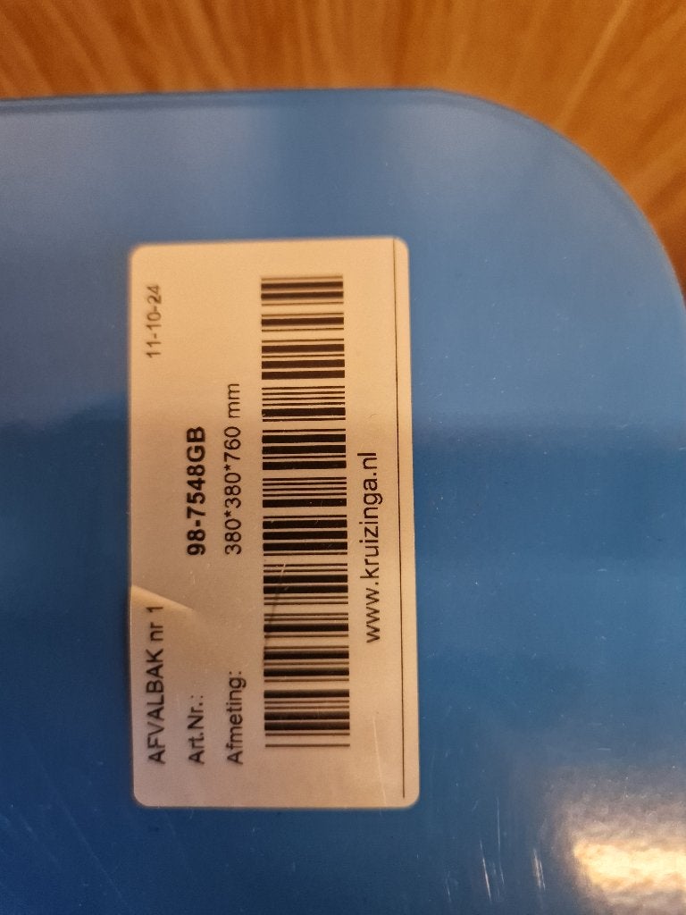 Foto 13 van Metalen Afvalbak Prullenbak Papierbak Afval Sorteren (nieuw)