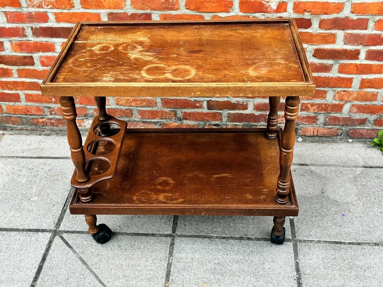 Houten dranktafeltje vintage, Ophalen