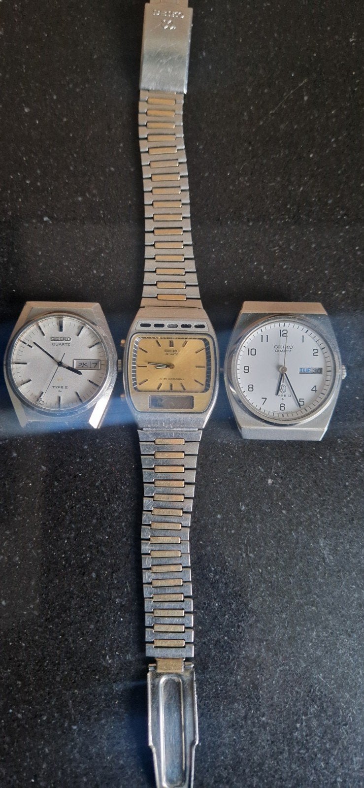 SEIKO HORLOGES  VOOR ONDERDELEN., Sieraden, Tassen en Uiterlijk, Horloges | Heren, Seiko, Gebruikt, Staal, Polshorloge