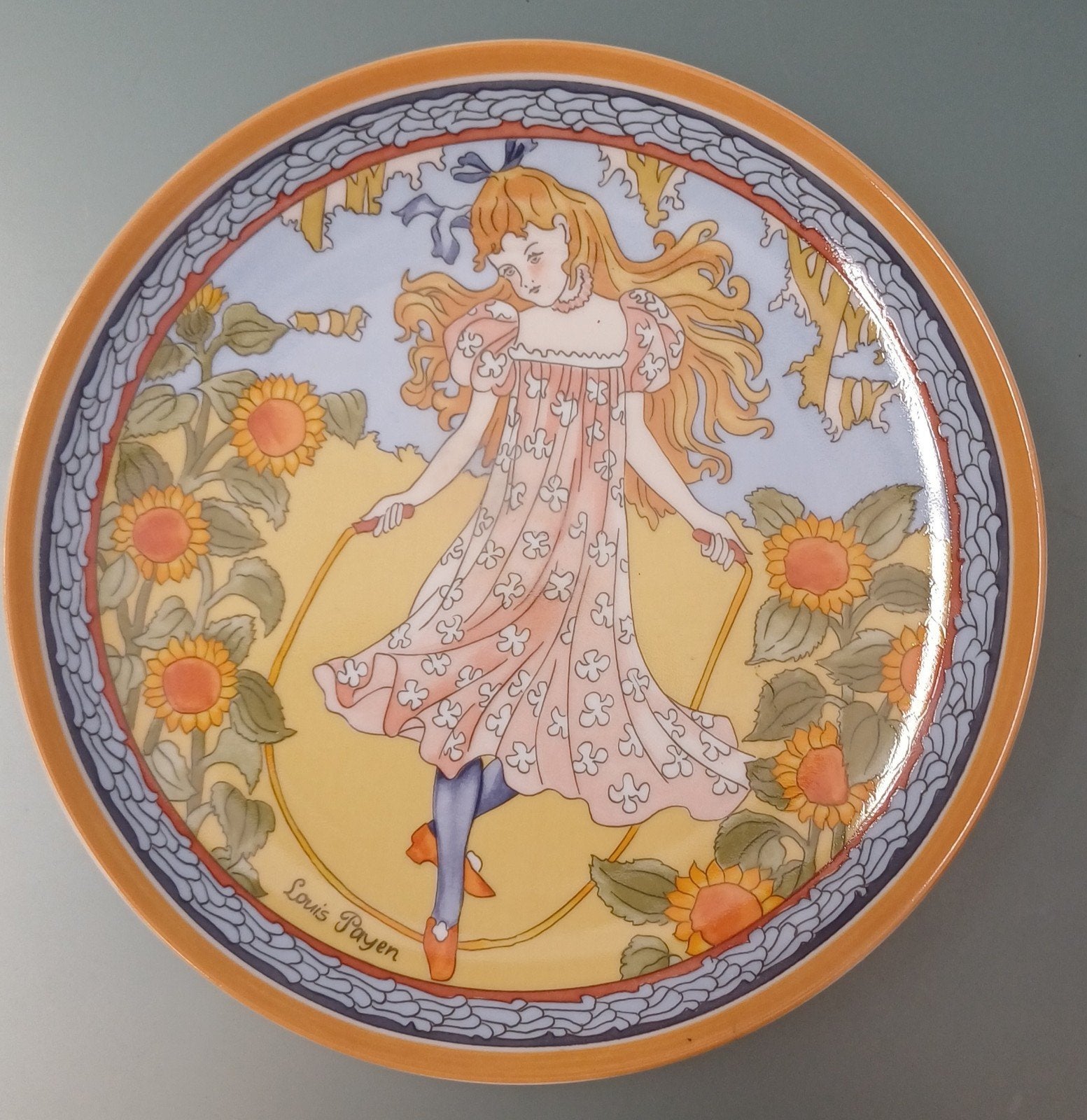 Prachtig Heinrich Porzellan wandbord  "Kinder der welt', Antiek en Kunst, Antiek | Wandborden en Tegels, Ophalen of Verzenden