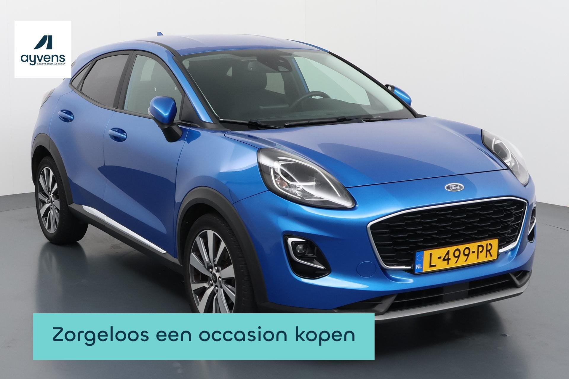 Ford Puma 1.0 EcoBoost Hybrid Titanium X Rijklaar comfort me, Voorwielaandrijving, Euro 6, Blauw, Origineel Nederlands