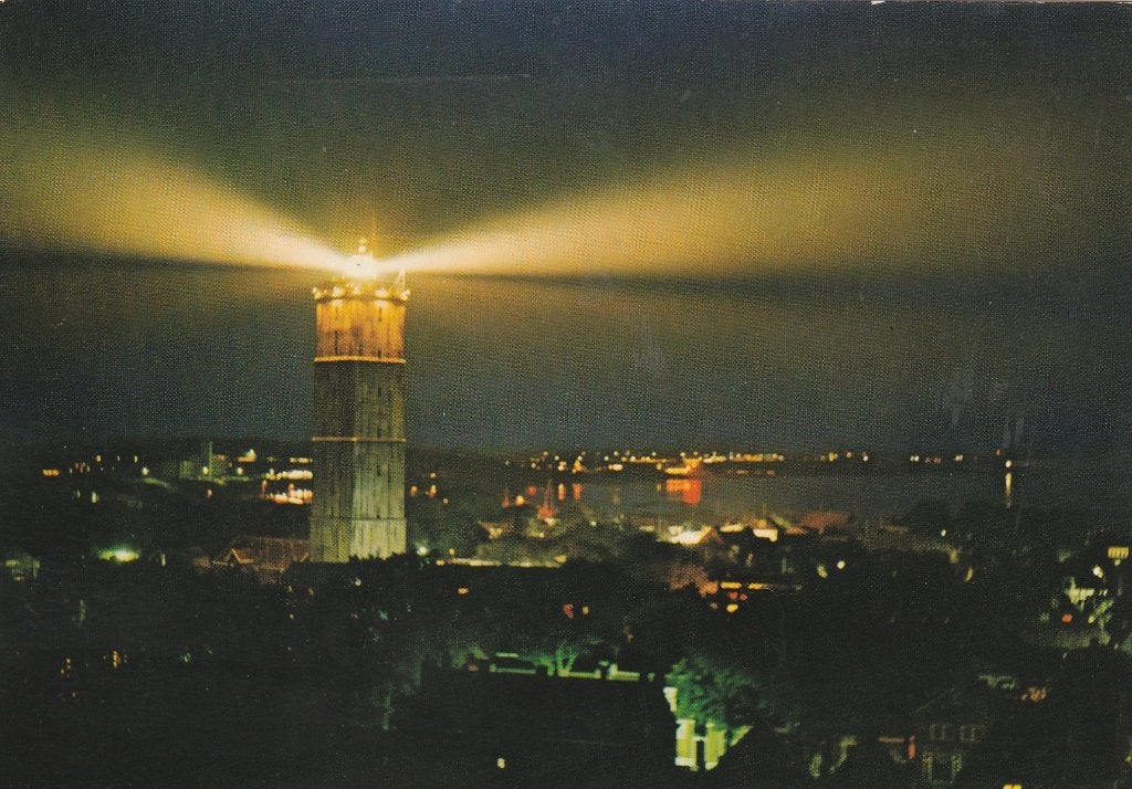 WEST TERSCHELLING Brandaris bij Nacht, Verzenden, 1960 tot 1980, Gelopen, Waddeneilanden