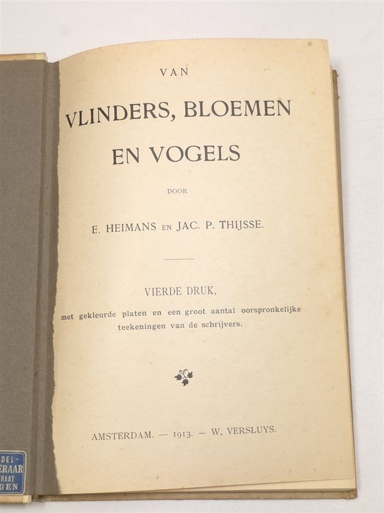 Van Vlinders, Bloemen en Vogels — Heimans & Thijsse 1913, Ophalen of Verzenden