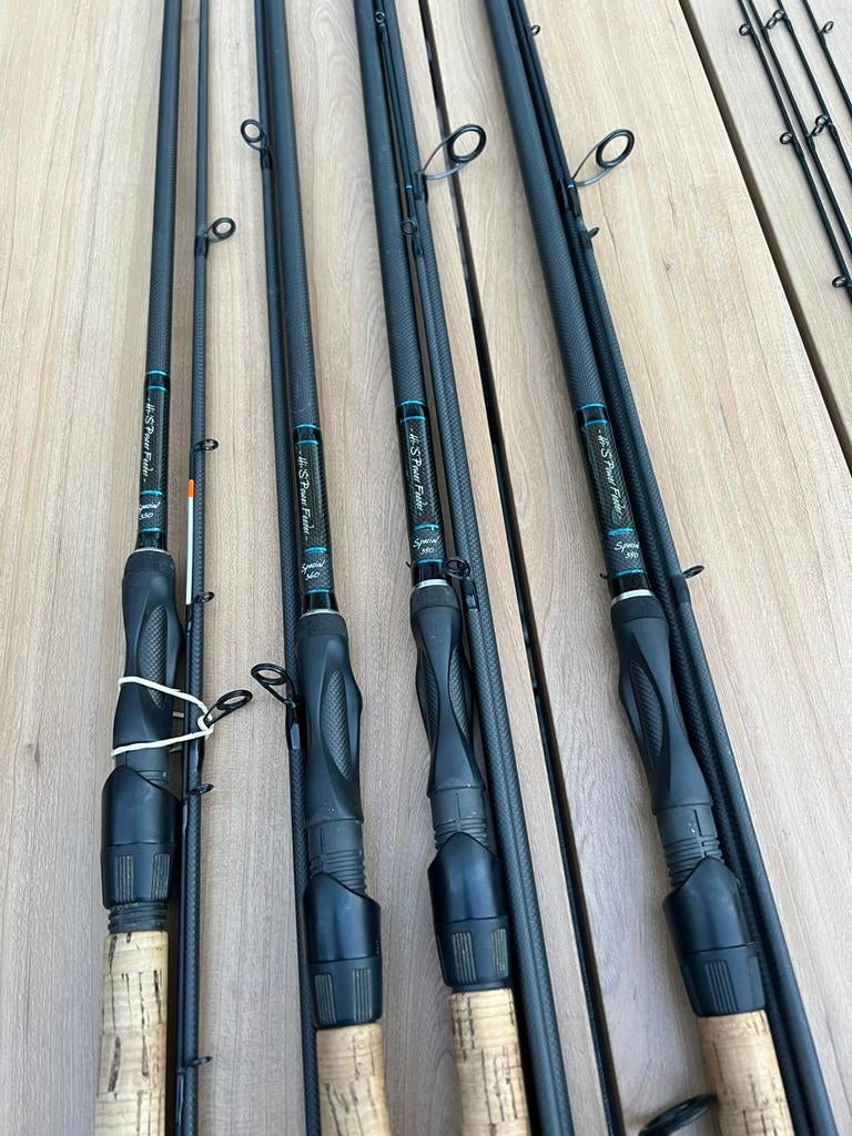 Free Spirit Hi-s special feeder 11ft & 12ft en 2x 13ft, Ophalen, Zo goed als nieuw, Werphengel
