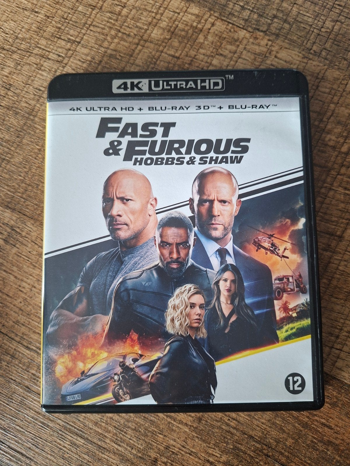 Fast & Furious: Hobbs & Shaw (4K UHD + Blu-ray) ZONDER 3D, Cd's en Dvd's, Blu-ray, Ophalen of Verzenden, Zo goed als nieuw, Actie