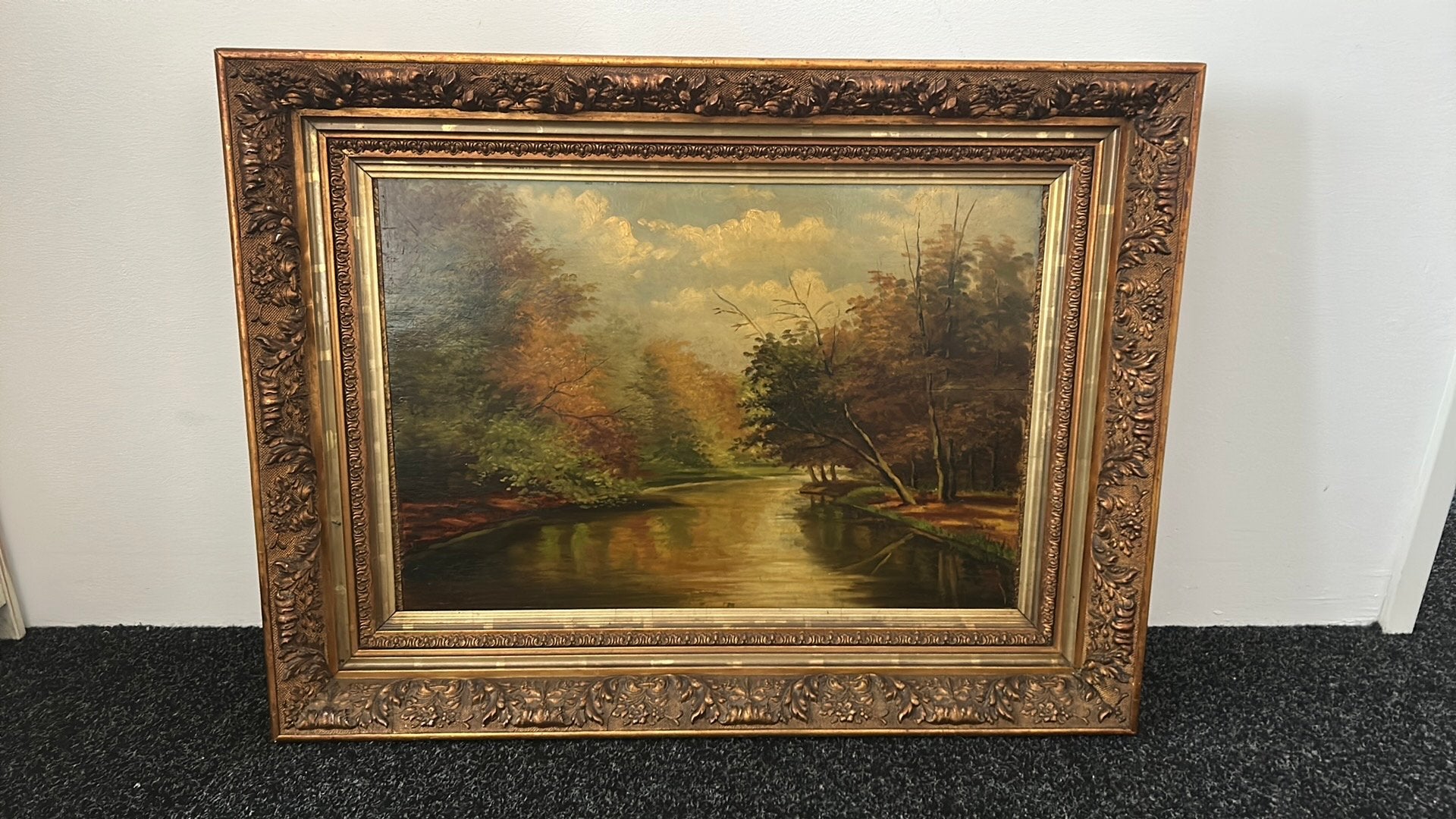 Antiek schilderij a lijst, Ophalen