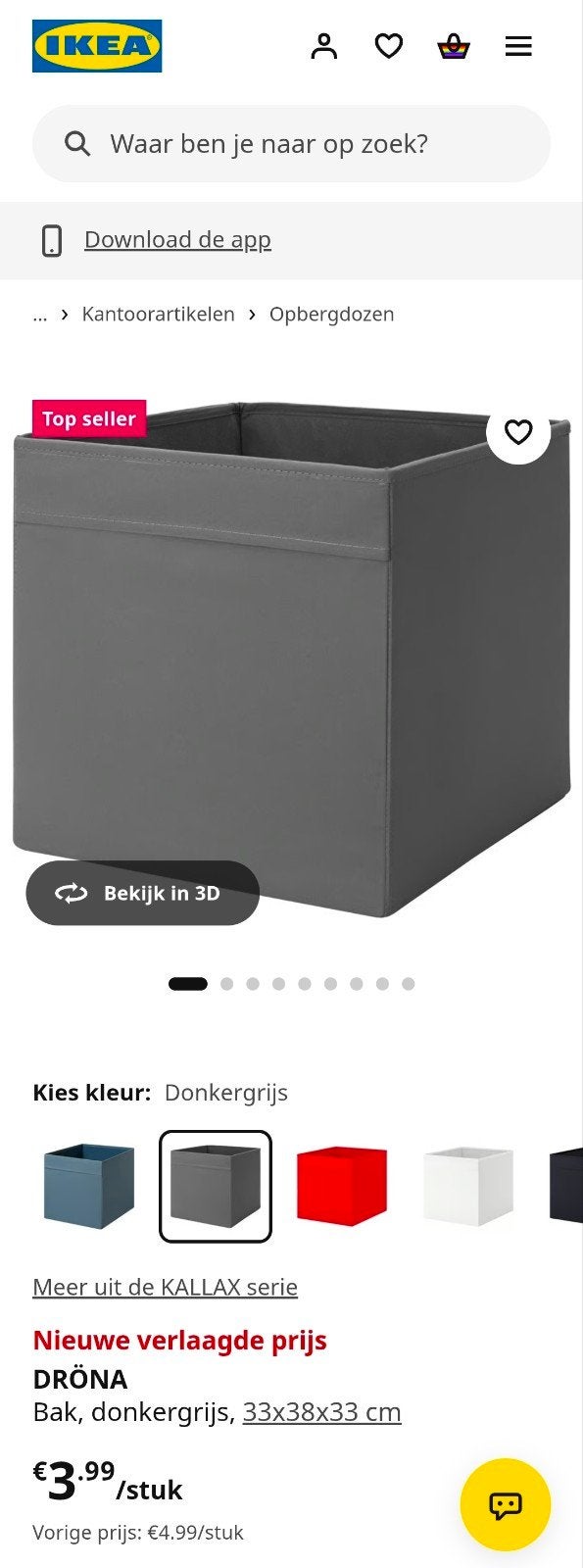 Kallax Kast Inzet Lades/Deurtjes - Zwart, Wit & Glas, Huis en Inrichting, Ophalen, Gebruikt