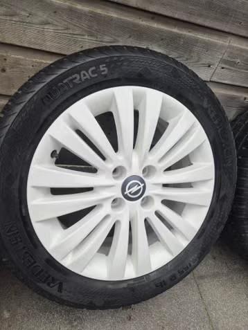 4x Opel GM velgen en banden – 16 inch 4x100 – 195/55R16, Auto-onderdelen, Banden en Velgen, Ophalen, 16 inch, Banden en Velgen