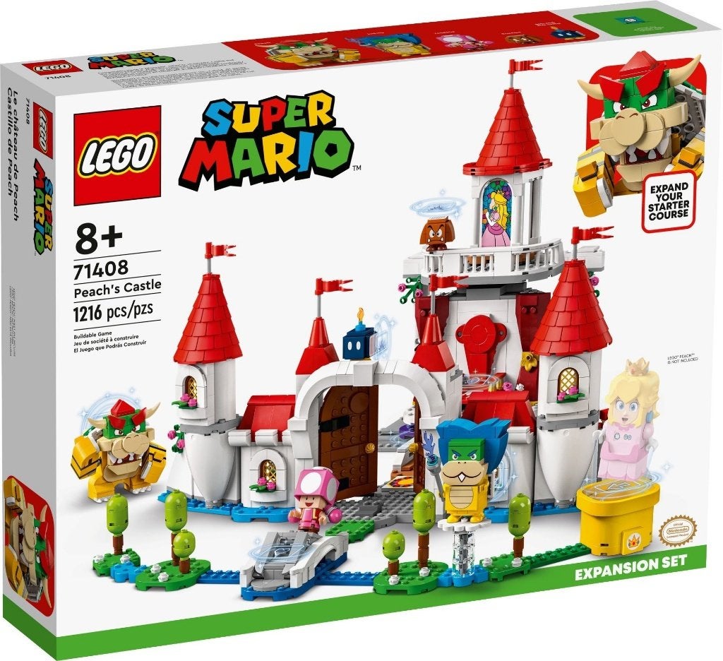 LEGO 71408 Peach's Castle (Super Mario, Expansion Set), Overige thema's, Nieuw, Ophalen of Verzenden, Complete set