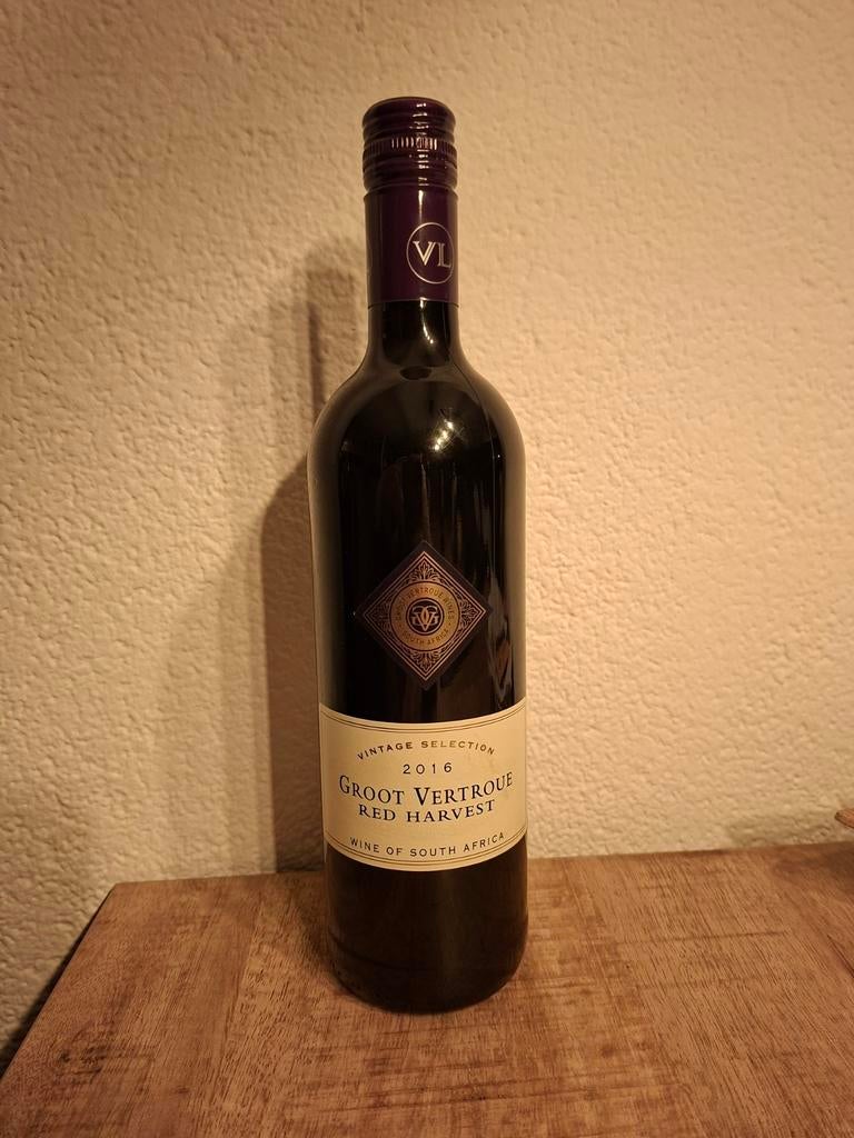 Groot Vertroue Vintage Selection Red Harvest 2016, Verzamelen, Wijnen, Afrika, Ophalen of Verzenden, Zo goed als nieuw, Rode wijn