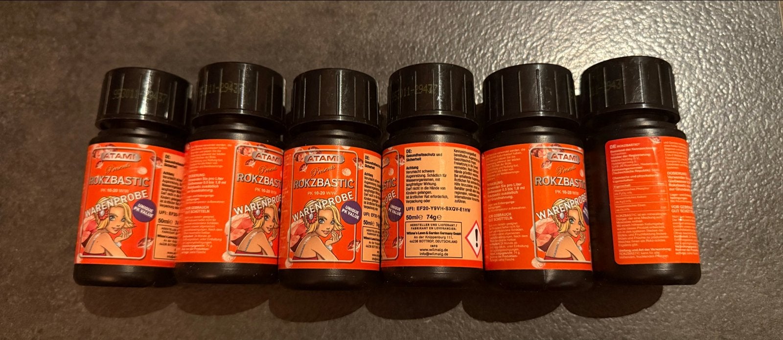 5 flesjes Atami Rokzbastic - Voedingssupplement, Ophalen of Verzenden, Nieuw