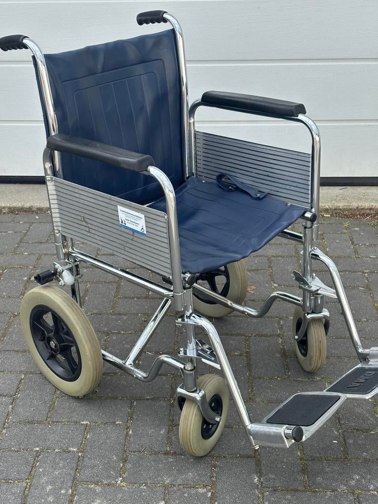Inklapbare transportrolstoel nu €50,00 !, Gebruikt, Meer info ☎️0️⃣6️⃣➖2️⃣0️⃣9️⃣0️⃣1️⃣0️⃣4️⃣0️⃣, Duwrolstoel, Nederland