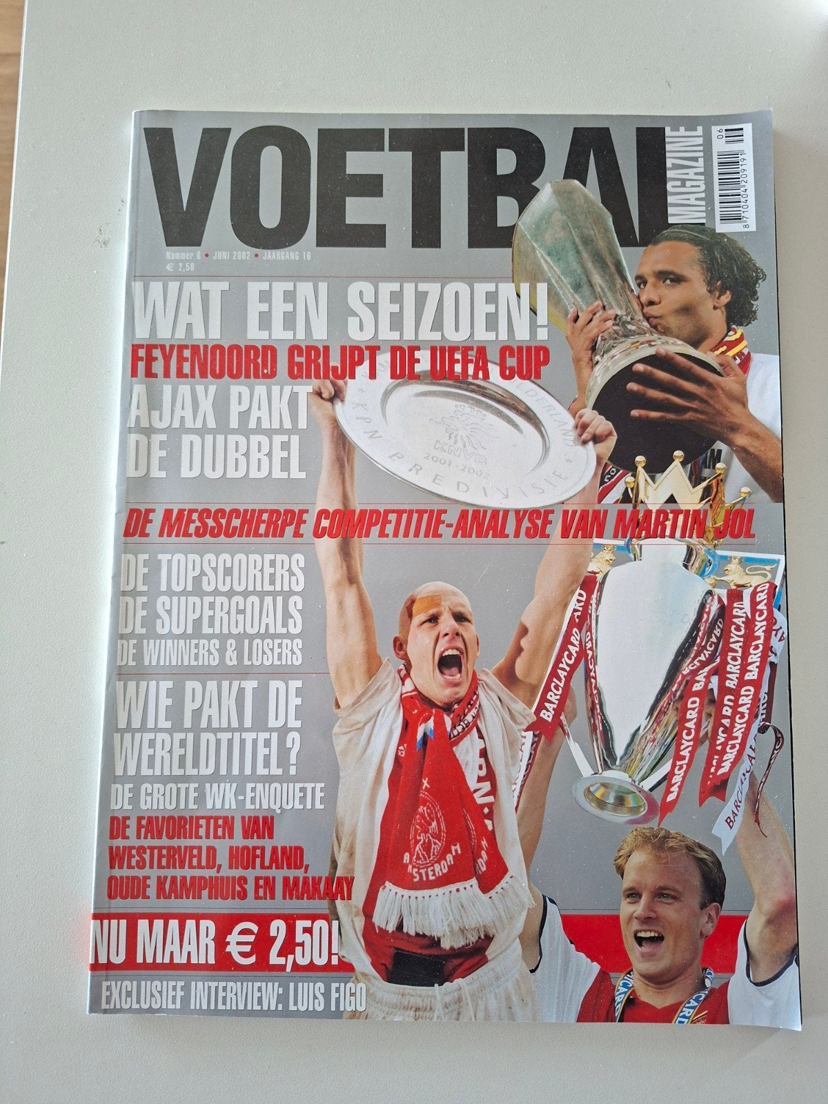 Feyenoord Voetbal Magazine, vlag en sjaal, Ophalen of Verzenden, Zo goed als nieuw, Sport en Vrije tijd